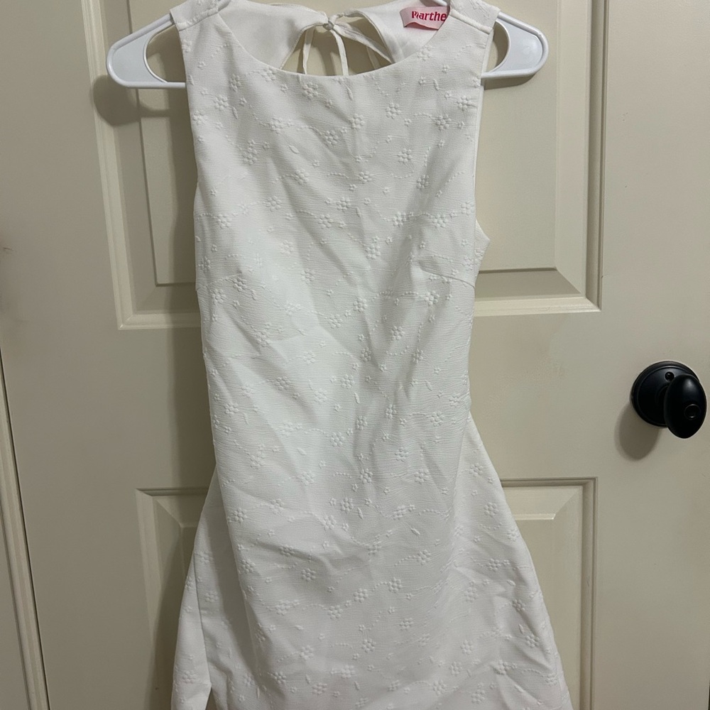 Parth White Backless Dress